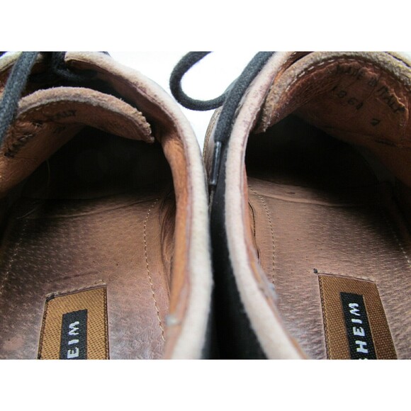 Florsheim Leather Saddle Oxfords  Black And Brown Mens Size 11 M Made In Italy - Picture 8 of 12